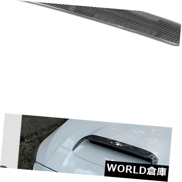 USフードベントトリム スバルWRX 4th STI / Levorg用カーボンファイバーフロントフードスクープベントカバートリム Carbon Fiber Front..