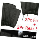 USサンバイザー 4ピースユニバーサルサンシェードリアシートカーウィンドウソックスベビーキッズ保護 4 PCS Universal Sun Shades Rear Side Seat Car Window Socks Baby Kids Protection