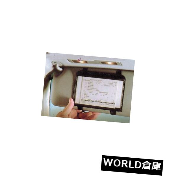 楽天カスタムパーツ WORLD倉庫USサンバイザー ブラックサンバイザー保険/登録財布車両マップ/書類整理 Black Sun Visor Insurance / Registration Wallet Vehicle Map/ Documents Organizer