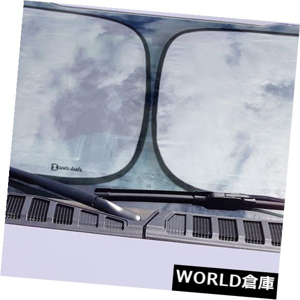 USサンバイザー Zentoお得な情報2Xカーオートナイロンフロントガラスフロント/リアウィンドウサンシェードレイバイザー Zento Deals 2X Car Auto Nylon Windshield Front/Rear Window Sunshade Ray Visor