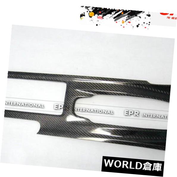 コンソールボックス 日産R35 GTRカーボンファイバーセンターコンソールカバーRHD光沢トリム用 For NISSAN R35 GTR Carbon Fiber Center Console Cover RHD Glossy Trim