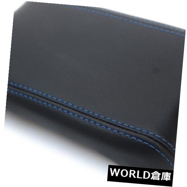 コンソールボックス ホンダシビック16-19ブルーステッチ用センターコンソールアームレストレザー合成カバー Center Console Armrest Leather Synthetic Cover for Honda Civic 16-19 Blue Stitch