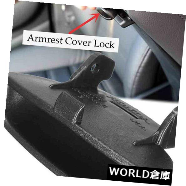コンソールボックス ホンダシビック06-11のための新しいブラックアームレストカバーフタロックセンターコンソールラッチフィット NEW Black Armrest Cover Lid Lock Center Console Latch Fit For Honda Civic 06-11