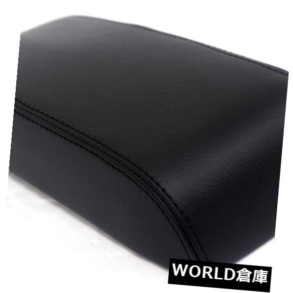 コンソールボックス Dodge Journey 09-10ブラック用センターコンソールアームレストリアルレザーカバー Center Console Armrest Real Leather Cover for Dodge Journey 09-10 Black