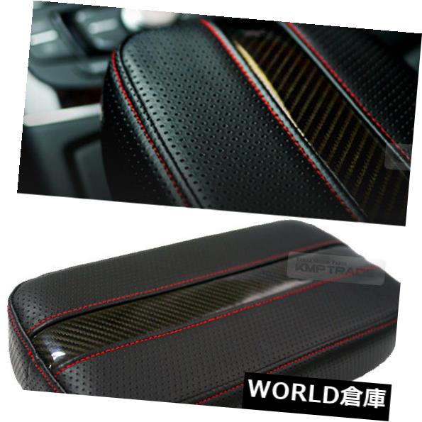 コンソールボックス ルノー2010-2016フルエンス/ SM3用スポーツカーボンラインコンソールクッションレッド Sports Carbon Line Console Cushion Red for RENAULT 2010-2016 Fluence / SM3