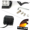 LEDライトバー 4 防水LEDワークライトバーサイドシューターコンボビームホワイト イエローオフロード 4 LED Work Light Bar Side Shooter Combo Beam White Yellow Offroad Waterproof