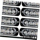 LEDライトバー 10x赤6 LED車トラック緊急警告ハザードフラッシュストロボライトバー12-24V 10x RED 6 LED Car Truck Emer...