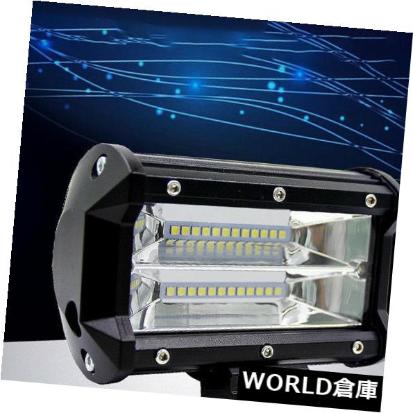 LEDライトバー 7インチ120W LEDワークライトバーフラッドスポットビームオフロード4WD SUVドライビングフォグランプ 7inch 120W LED Work Light Bar Flood Spot Beam Offroad 4WD SUV Driving Fog Lamp