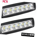 LEDライトバー トラックのための霧のオフロード車のランプを運転する2PCS 18W点LEDの明るいライト仕事棒 2PCS 18W Spot LED Brigh...