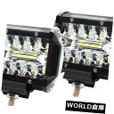 LEDライトバー 2本4 '20LED 60Wオフロード車3行LEDワークストリップライトバーユニバーサル 2pcs 4'' 20LED 60W Off-roa...