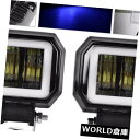 LEDライトバー 20ワットスクエアLED車オートバイスポットライトビームナイトドライビングライトワークライトバー 20W Square LED Car Mot...