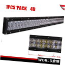 LEDライトバー 300W 52インチLEDライトバーSPOT FLOOD WORK LAMP 4Dオプティカル4WDラングラー180W / 50