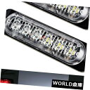 LEDライトバー 2×6 LED車緊急ハザード警告ビーコン18 Wトラックフラッシュストロボライトバー赤 2x 6LED Car Emergency Hazar...