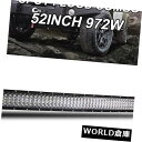 LEDライトバー 52インチ972W LEDワークライトバースポット洪水コンボドライブオフロードSUVジープカーブ 52inch 972W LED Work L...
