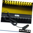 LEDライトバー 12V 12 LEDカー緊急ハザードバイザーフラッシュストロボダッシュライトバーランプアンバーY 12V 12 LED Car Emergen...