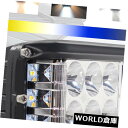 LEDライトバー 2×4インチLEDワークライトバーサイドシューターコンボビームホワイト イエロードライビングオフロード 2X 4Inch LED Work Light Bar Side Shooter Combo Beam White Yellow Driving Offroad