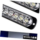 LEDライトバー 2×6 LEDカー緊急ハザード警告ビーコン18Wトラックフラッシュストロボライトバーブルー 2x 6 LED Car Emergency Ha...
