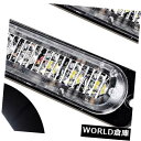 LEDライトバー 2×6 LED車トラックトレーラーホワイトフラッシュ緊急ハザード警告ストロボライトバー 2x 6 LED Car Truck Trailer ...