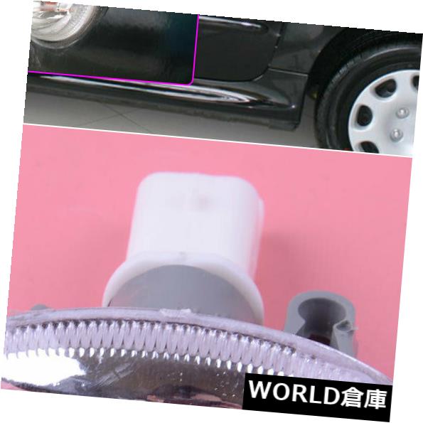 サイドマーカー プジョー307 207 206 206用電球付きサイドマーカーウインカーフェンダーライトランプ Side Marker Turn Signal Fender Light Lamp with Bulbs Fit for Peugeot 307 207 206