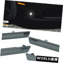 サイドマーカー 2015-2018 Dodge Challenger LEDオプティックスタイルサイドマーカーライトスモークフロント リア 2015-2018 ...