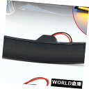 サイドマーカー シボレーカマロ2016-2018のための2倍の煙レンズアンバーLEDフロントリアサイドマーカーライト 2x Smoke Lens Amber LED Front Rear Side Marker Lights For Chevy Camaro 2016-2018(2)