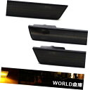 サイドマーカー 4x 11-14ダッジチャージャー08-14チャレンジャースモークフロント+リアLEDサイドマーカーライト 4x 11-14 Dodge Cha...