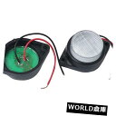 サイドマーカー 1ペア6 LEDカートレーラートラッククリアランスサイドマーカーシグナルライトホワイトランプ 1 Pair 6 LED Car Trailer ...