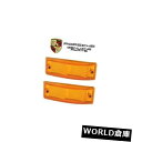 サイドマーカー 純正ポルシェ911 912 930 2本セットフロントマーカーライトレンズ用 For Porsche 911 912 930 Pair Set ...