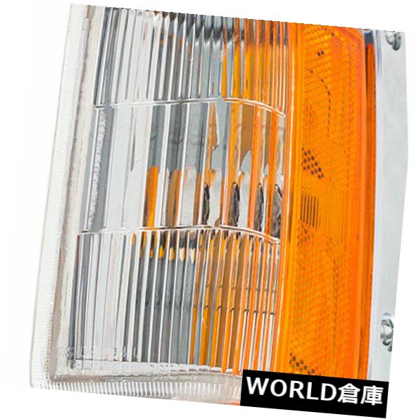 サイドマーカー 運転席側公園信号マーカーライト - 93-95日産パスファインダー用クロムトリム Drivers Side Park Signal Marker Light - Chrome Trim for 93-95 Nissan Pathfinder