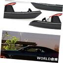 サイドマーカー 2016-upシボレーカマロ用ブラックレンズフロントアンバーリアレッドLEDサイドマーカーライト Black Lens Front Amber ...
