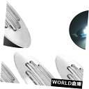 サイドマーカー 4xホワイト24 LED車トラックトレーラーサイドマーカークリアランスライトオーバルクロームベース 4x White 24 LED Car Tr...
