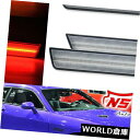 サイドマーカー Dodge Challenger 2008-14充電器11-14用の琥珀色と赤色のLEDサイドマーカーライト Clear Amber&Red L...