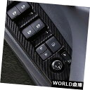 インテリアパネルトヨタカムリ2018のための4PCSカーボン繊維の内部の窓スイッチパネルカバートリム 4PCS Carbon Fiber Interior wi...