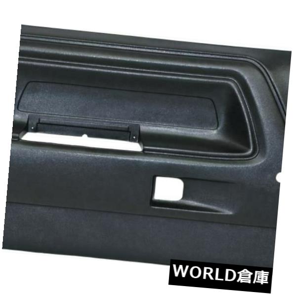 インテリアパネル1970-1974 Dodge Challengerブラック用インテリアドアパネルキャップカバー Interior Door Panel Cap Cover for 1970-1974 Dodge Challenger Black