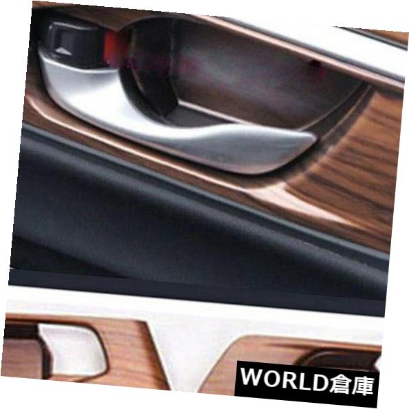 インテリアパネル内部ドアボールのパネルカバーはホンダCRV 17-18のための木製の穀物の内部のトリムを置きました Interior Door Bowl Panel Cover set Wood Grain Indoor Trim For Honda CRV 17-18
