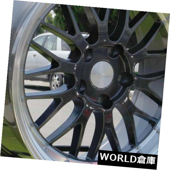 ͢ۥ 17x8.5 ESR SR05 SR5 5x100 30᥿ۥॻåȡ4 17x8.5 ESR SR05 SR5 5x100 30 Gun Metal Wheels Rims Set(4)