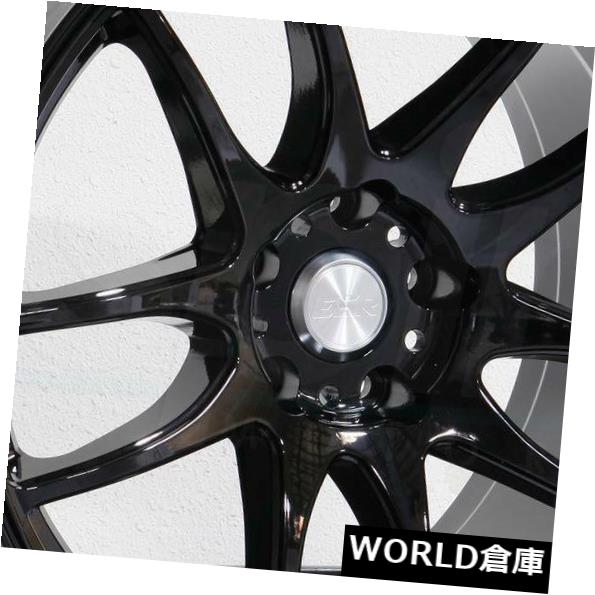 ͢ۥ 17x8.5 ESR SR08 SR8 5x114.3 30֥åۥॻåȡ4 17x8.5 ESR SR08 SR8 5x114.3 30 Gloss Black Wheels Rims Set(4)