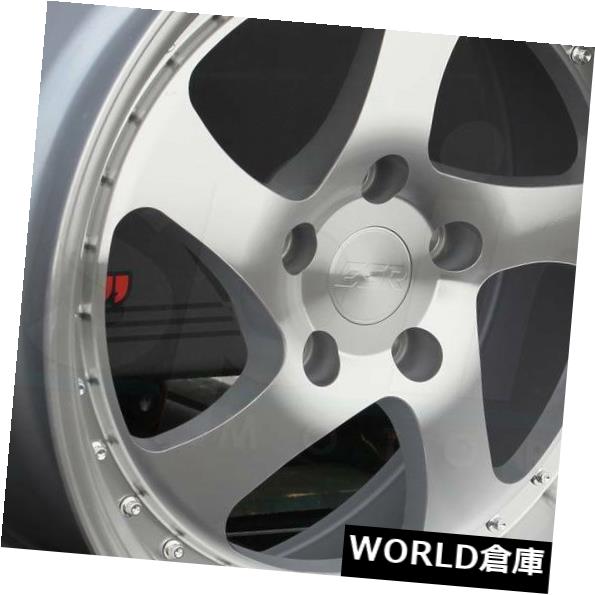 ͢ۥ 17x8.5 ESR SR02 SR2 5x114.3 30ùСۥॻåȡ4 17x8.5 ESR SR02 SR2 5x114.3 30 Machined Silver Wheels Rims Set(4)