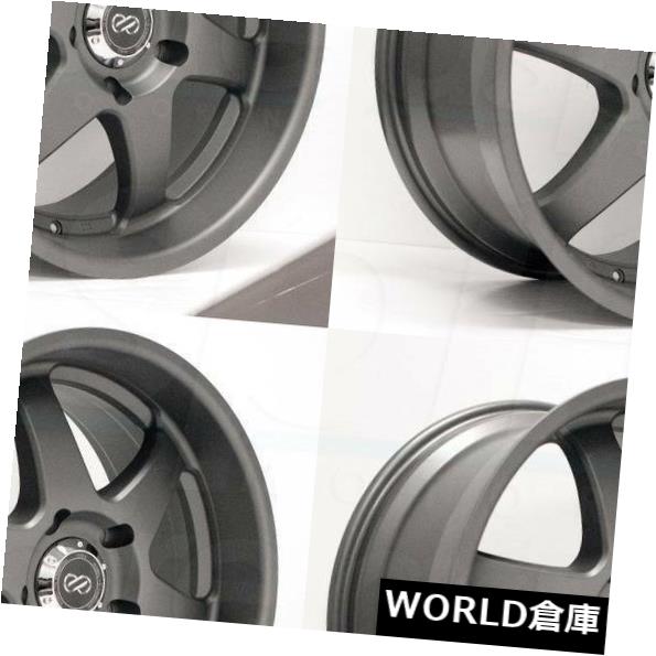 海外輸入ホイール 17x8 Enkei ST6 5x127 10ガンメタルペイントホイールリムセット（4） 17x8 Enkei ST6 5x127 10 Gunmetal Paint Wheels Rims Set(4)