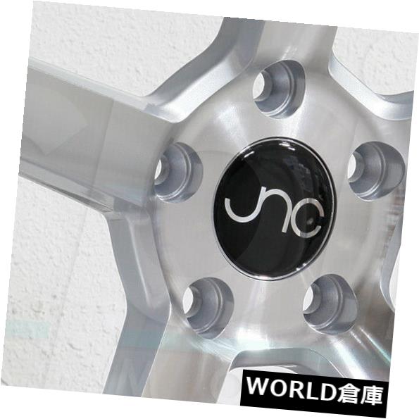 海外輸入ホイール 18x8 / 18x10 JNC 026 JNC026 5x120 35/25シルバーマシンフェイスホイールリムセット（4） 18x8/18x10 JNC 026 JNC026 5x120 35/25 Silver Machine Face Wheel Rims set(4)