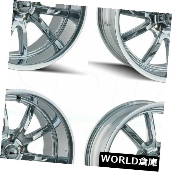 海外輸入ホイール 15x7 Ridler 650 5x114.3 0クロームホイールリムセット（4） 15x7 Ridler 650 5x114.3 0 Chrome Wheels Rims Set(4)