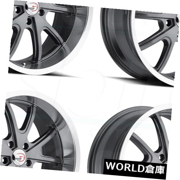 ͢ۥ 18x8.5 / 18x9.5 Vision 143ȥ륯5x4.75 -6/0᥿ۥॻåȡ4 18x8.5/18x9.5 Vision 143 Torque 5x4.75 -6/0 Gunmetal Wheels Rims Set(4)