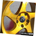 17x9 JNC 034 JNC034 5x114.3 25 Transparent Gold Wheel Rims set(4)カテゴリ海外輸入ホイール状態新品メーカー車種発送詳細送料一律 1000円（※北海道、沖縄、離島は省く）商品詳細輸入商品の為、英語表記となります。 Condition: New Brand: JNC Number of Bolts: 5 Manufacturer Part Number: JNC03417951425TrG Rim Material: Alloy Rim Width: 9 Warranty: One year on finish. lifetime structural. mfg. defect only Bolt Pattern: 5x4.5 5x114.3 Rim Structure: One Piece Offset: 25 Color: Transparent Gold Rim Diameter: 17 Quantity: 4 Style: 034※以下の注意事項をご理解頂いた上で、ご入札下さい※■購入前には必ずサイズ、在庫の確認をお願い致します。■海外輸入品の為、NC.NRでお願い致します。■輸入品につき、商品に小傷やスレなどがある場合がございます。■大型商品に関しましては、配送会社の規定により個人宅への配送が困難な場合がございます。その場合は、会社や倉庫、最寄りの営業所での受け取りをお願いする場合がございます。■大型商品に関しましては、輸入消費税が課税される場合もございます。その場合はお客様側で輸入業者へ輸入消費税のお支払いのご負担をお願いする場合がございます。■取付並びにサポートは行なっておりません。また作業時間や難易度は個々の技量に左右されますのでお答え出来かねます。■取扱い説明書などは基本的に同封されておりません。■商品説明文中に英語にて”保障”に関する記載があっても適応はされませんので、ご理解ください。■商品の発送前に事前に念入りな検品を行っておりますが、運送状況による破損等がある場合がございますので、商品到着次第、速やかに商品の確認をお願いします。■到着より7日以内のみ保証対象とします。ただし、取り付け後は、保証対象外となります。■商品の配送方法や日時の指定頂けません。■お届けまでには、3?4週間程頂いております。ただし、通関処理や天候次第で多少遅れが発生する場合もあります。■商品落札後のお客様のご都合によるキャンセルはお断りしておりますが、落札金額の50％の手数料をいただいた場合のみお受けする場合があります。■他にも輸入品を多数出品させて頂いておりますので、ご覧頂けたらと思います。■輸入代行も行っておりますので、ショップに掲載されていない商品でもお探しする事が可能です!!お気軽にお問い合わせ下さい。※企業様への連絡事項※■商品の確認は当方でも行っておりますが、企業様の保有しております商品が紛れていた場合は別途ご連絡ください。&nbsp;