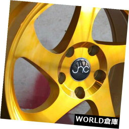 海外輸入ホイール 17x9 JNC 034 JNC034 5x114.3 25透明ゴールドホイールリムセット（4） 17x9 JNC 034 JNC034 5x114.3 25 Transparent Gold Wheel Rims set(4)