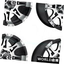 海外輸入ホイール 16x8 Raceline 982 Raptor 8x6.5 / 8x165.1 0機械加工ブラックホイールリムセット(4) 16x8 Rac...