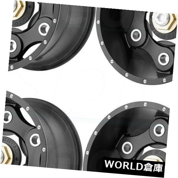 ͢ۥ 22x10 Moto Metal MO977 Link 8x180 -18ƥ֥åۥॻåȡ4 22x10 Moto Metal MO977 Link 8x180 -18 Satin Black Wheels Rims Set(4)