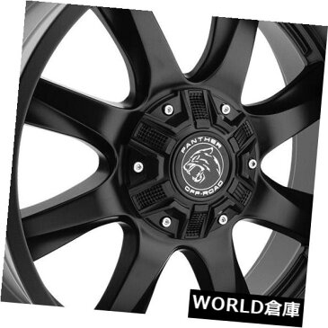 海外輸入ホイール 20x9パンサーオフロード578 8x6.5 / 8x170 0フラットブラックホイールリムセット（4） 20x9 Panther Off Road 578 8x6.5/8x170 0 Flat Black Wheels Rims Set(4)