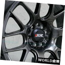 海外輸入ホイール 17x8.25 XXR 530 4x100 / 4x114.3 25クロムブラックホイールリムセット(4) 17x8.25 XXR 530 4...