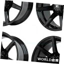海外輸入ホイール 17x9.5 V-Rock VR8 Extractor 6x5.5 15グロスブラックホイールリムセット(4) 17x9.5 V-Rock V...