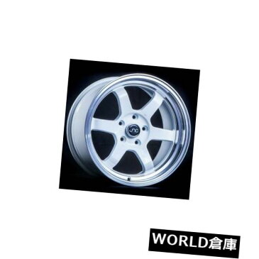 海外輸入ホイール 15x8 JNC 013 JNC013 4x100 20ホワイトマシンリップホイールリムセット（4） 15x8 JNC 013 JNC013 4x100 20 White Machine Lip Wheel Rims set(4)